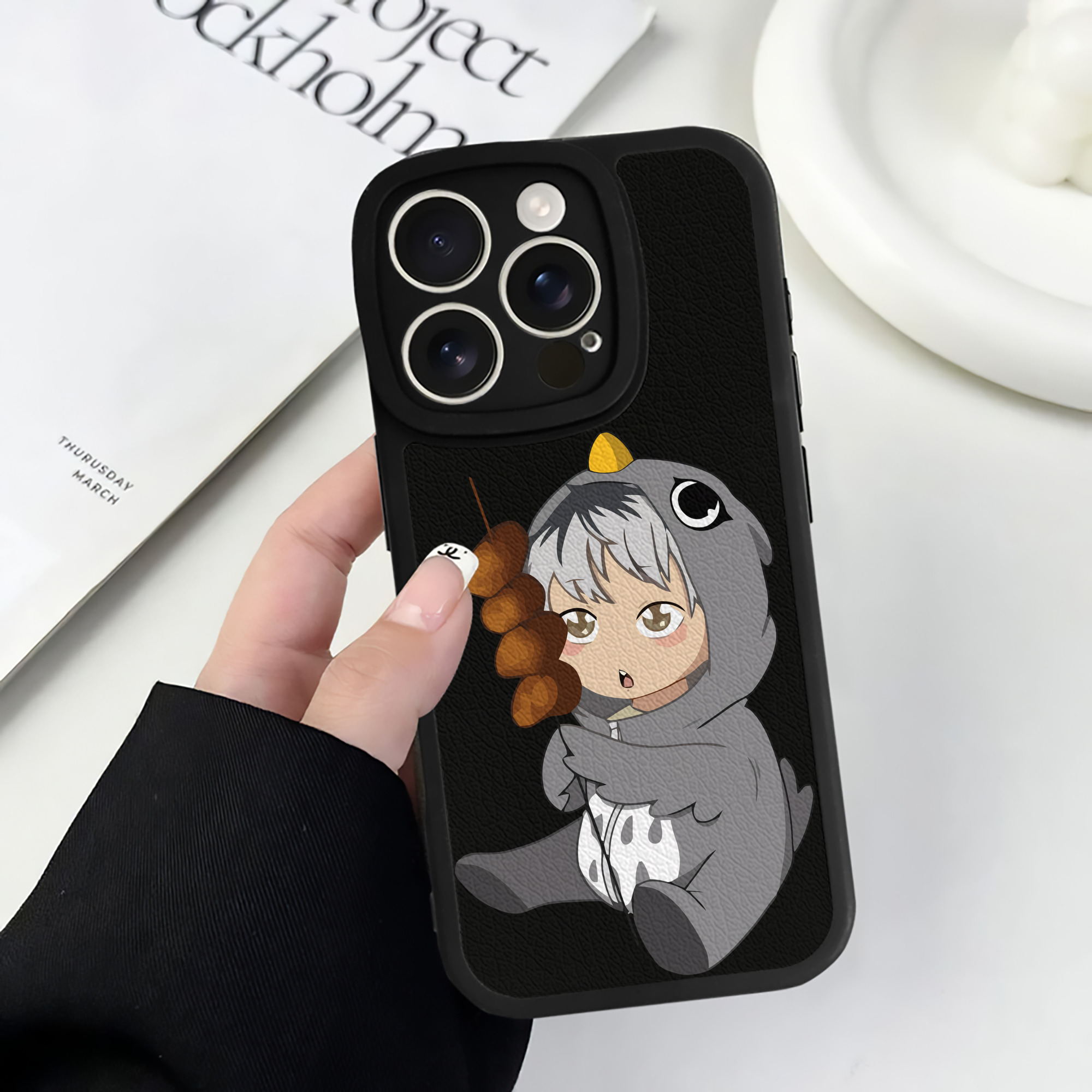（画像用） ハイキュー!! Haikyu!! 【iPhone 16シリーズ対応】シリコンスマホケース（レザー調） 材質：シリコン